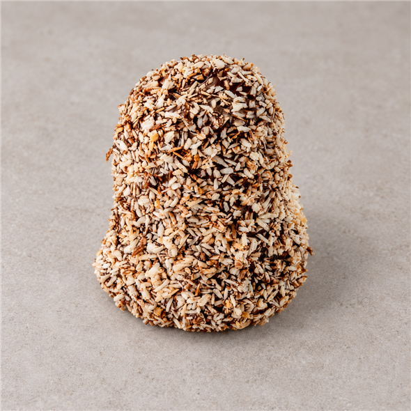 Flødebolle med chokolade og kokos