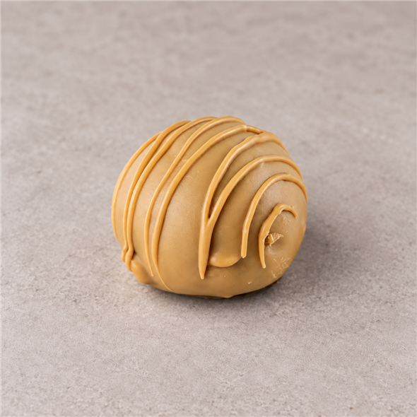 Romkugle med karamelchokolade